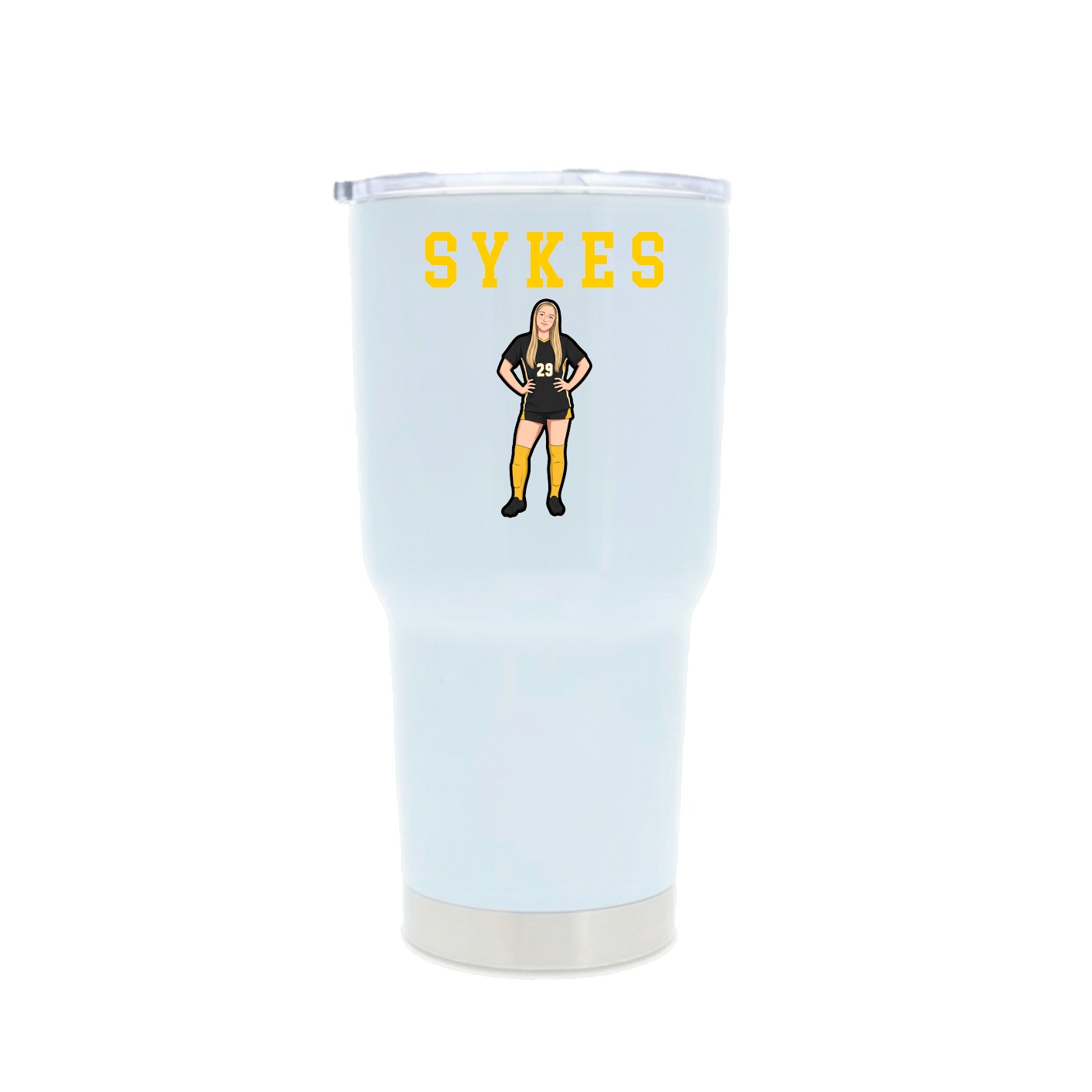 30oz Stainless Steel Tumbler — Shirsey in White