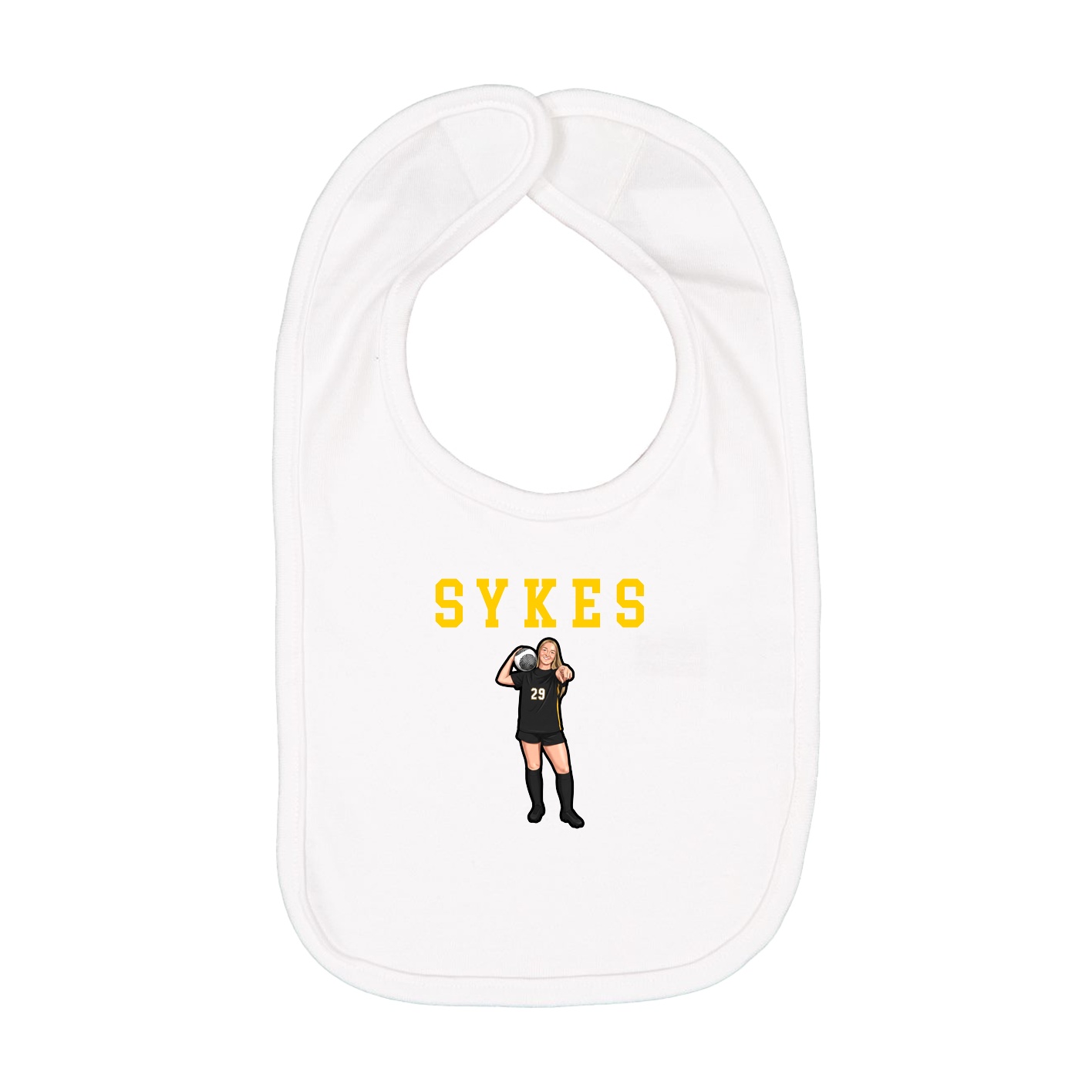 Infant Bib — Shirsey in White