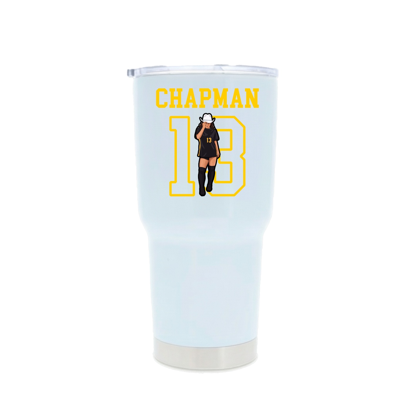 30oz Stainless Steel Tumbler — Shirsey in White