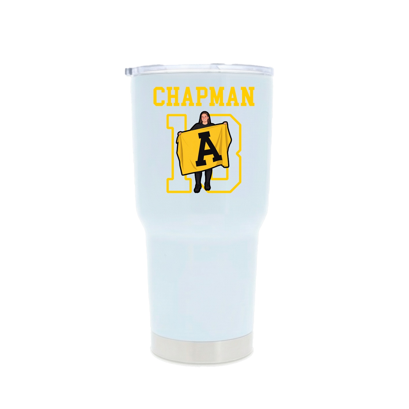 30oz Stainless Steel Tumbler — Shirsey in White