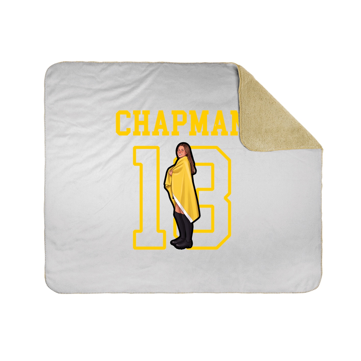 Throw Blanket — Shirsey in White