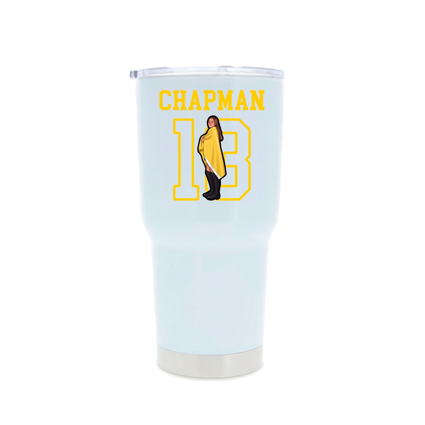 30oz Stainless Steel Tumbler — Shirsey in White