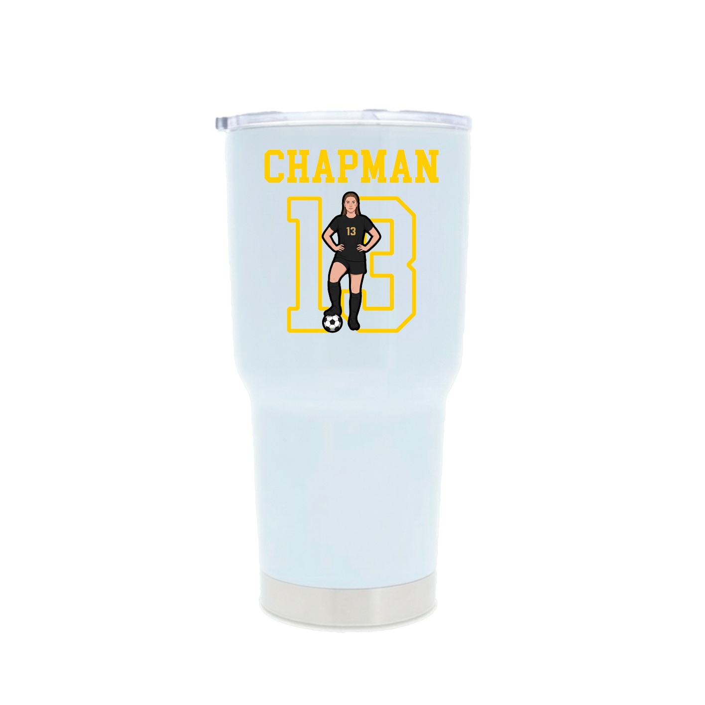 30oz Stainless Steel Tumbler — Shirsey in White