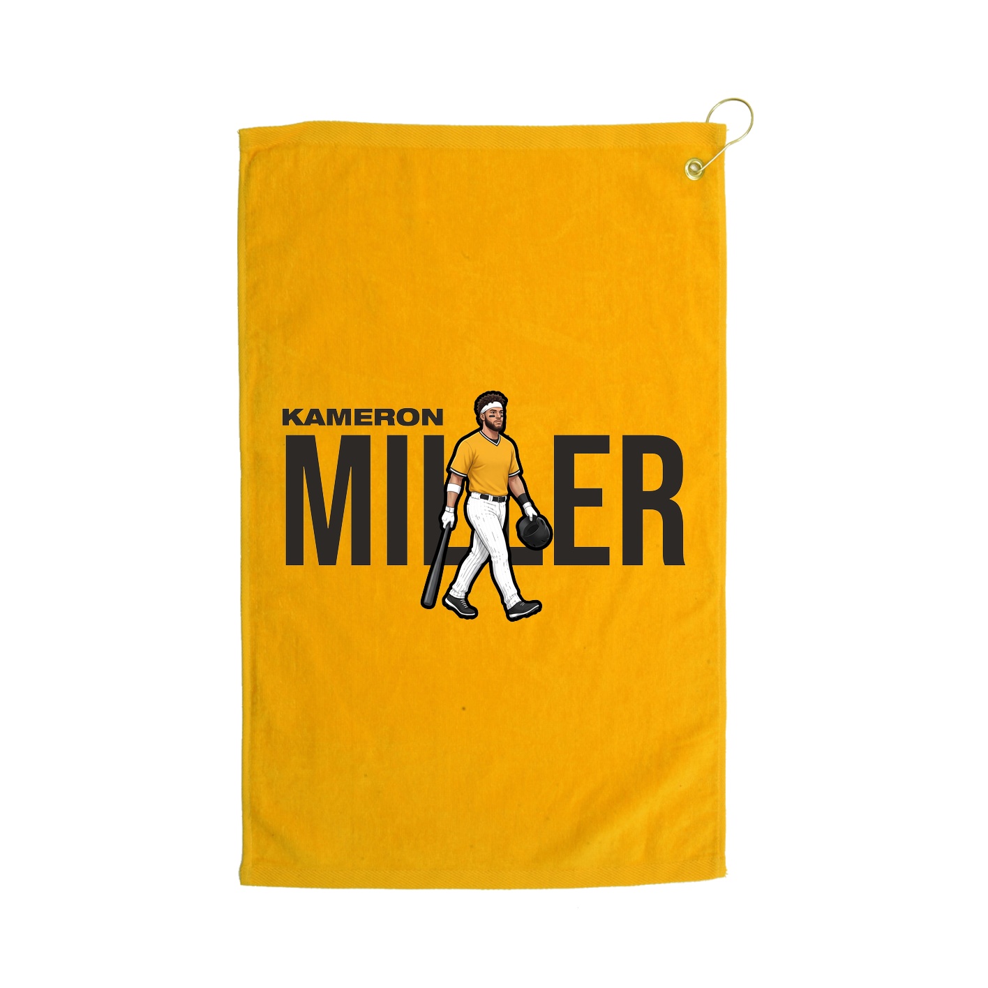 Golf Towel — Player Name in Gold