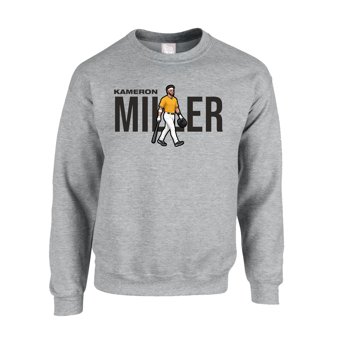 Fleece Crew — Player Name in Grey