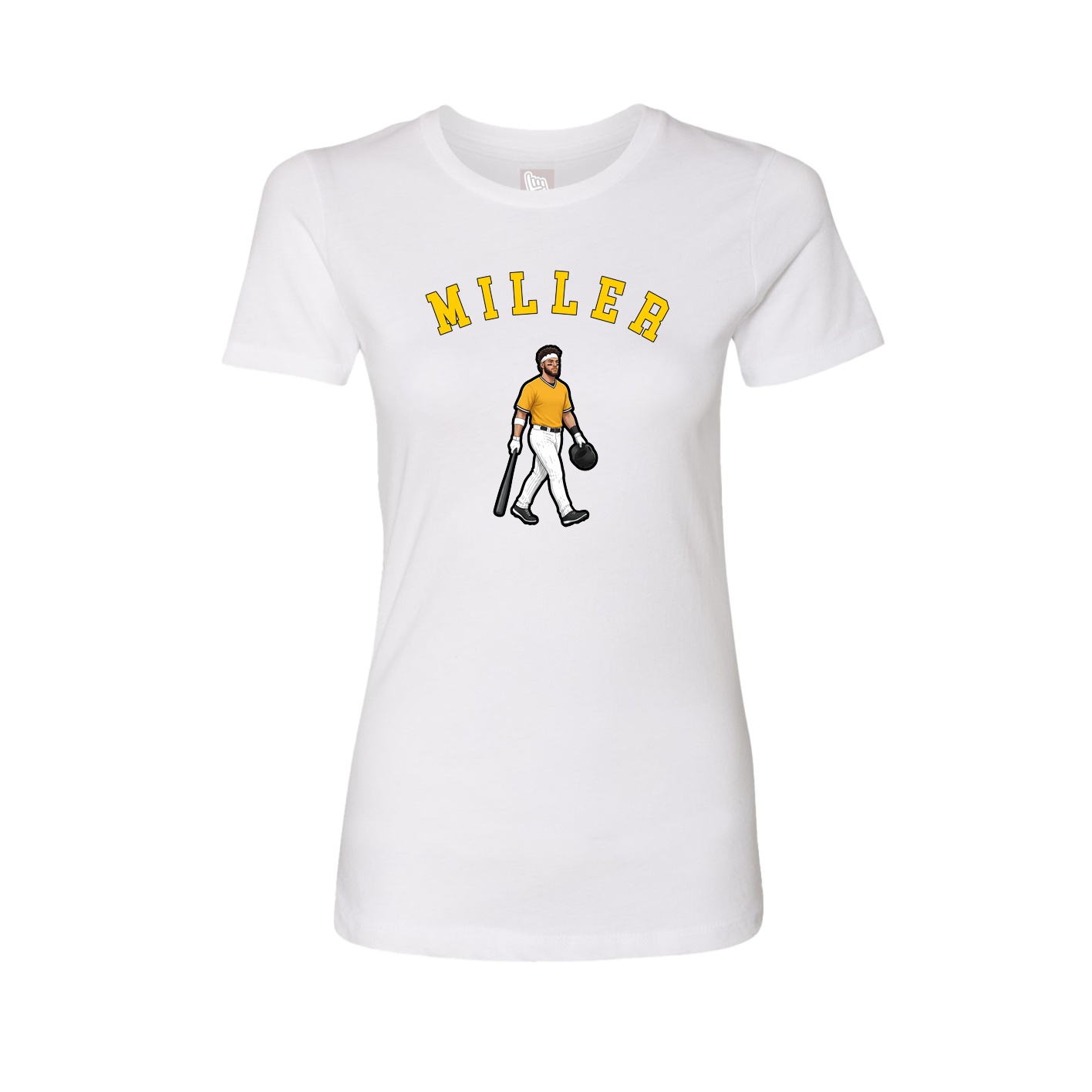 Fitted Women's Tee — Shirsey Arch in White