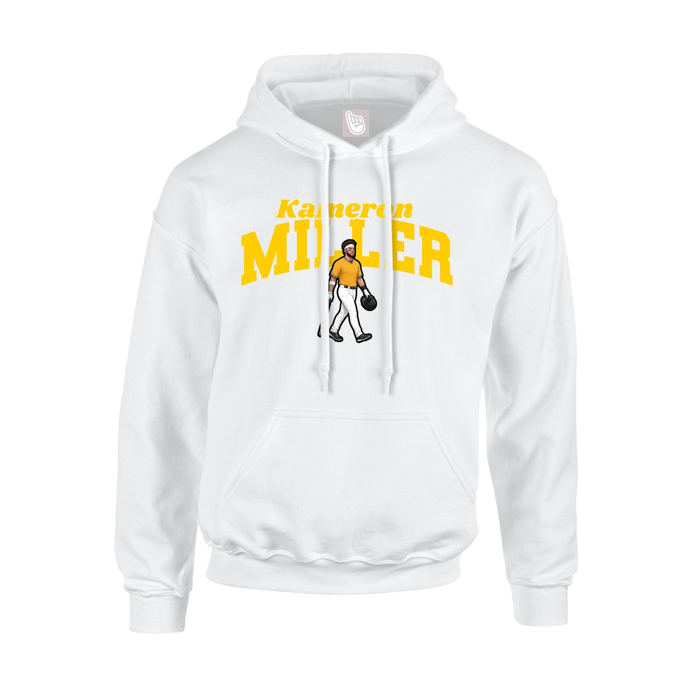 Hoodie — Signature Arch in White
