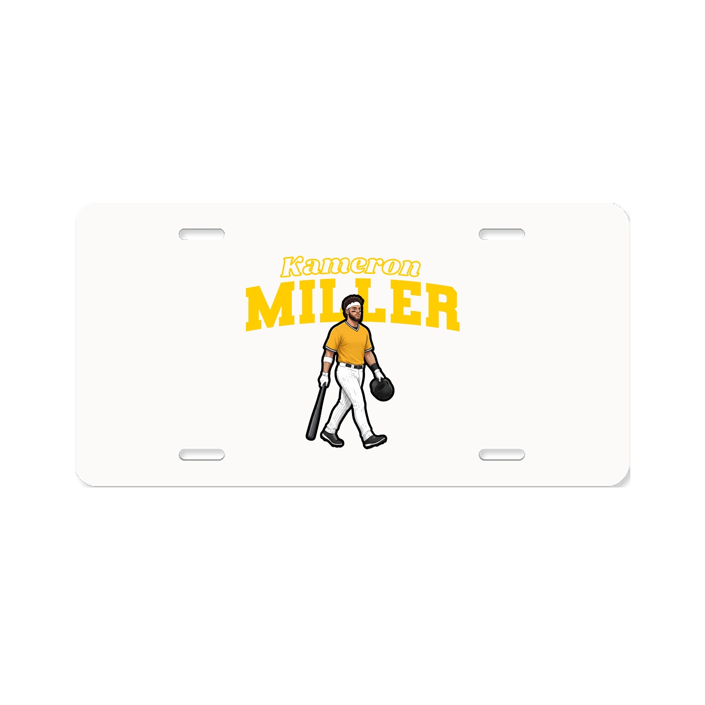 License Plate — Name Arch in Classic