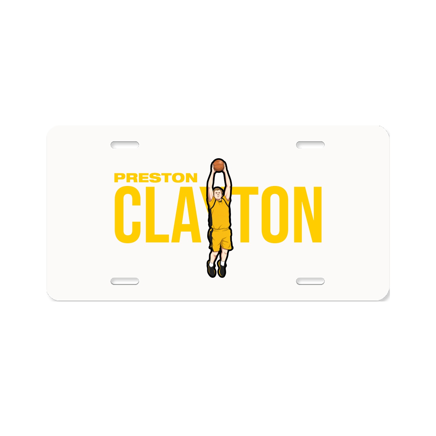 License Plate — Player Name in Classic