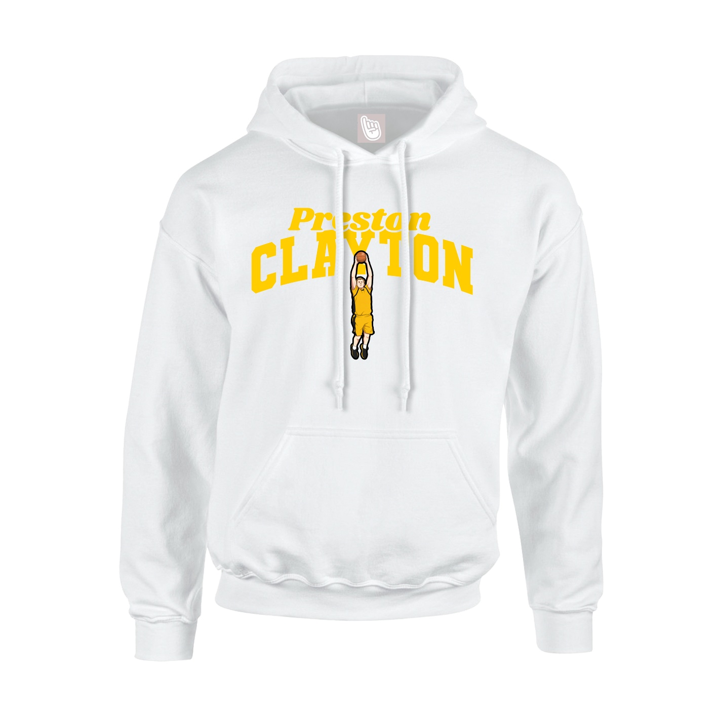 Hoodie — Signature Arch in White