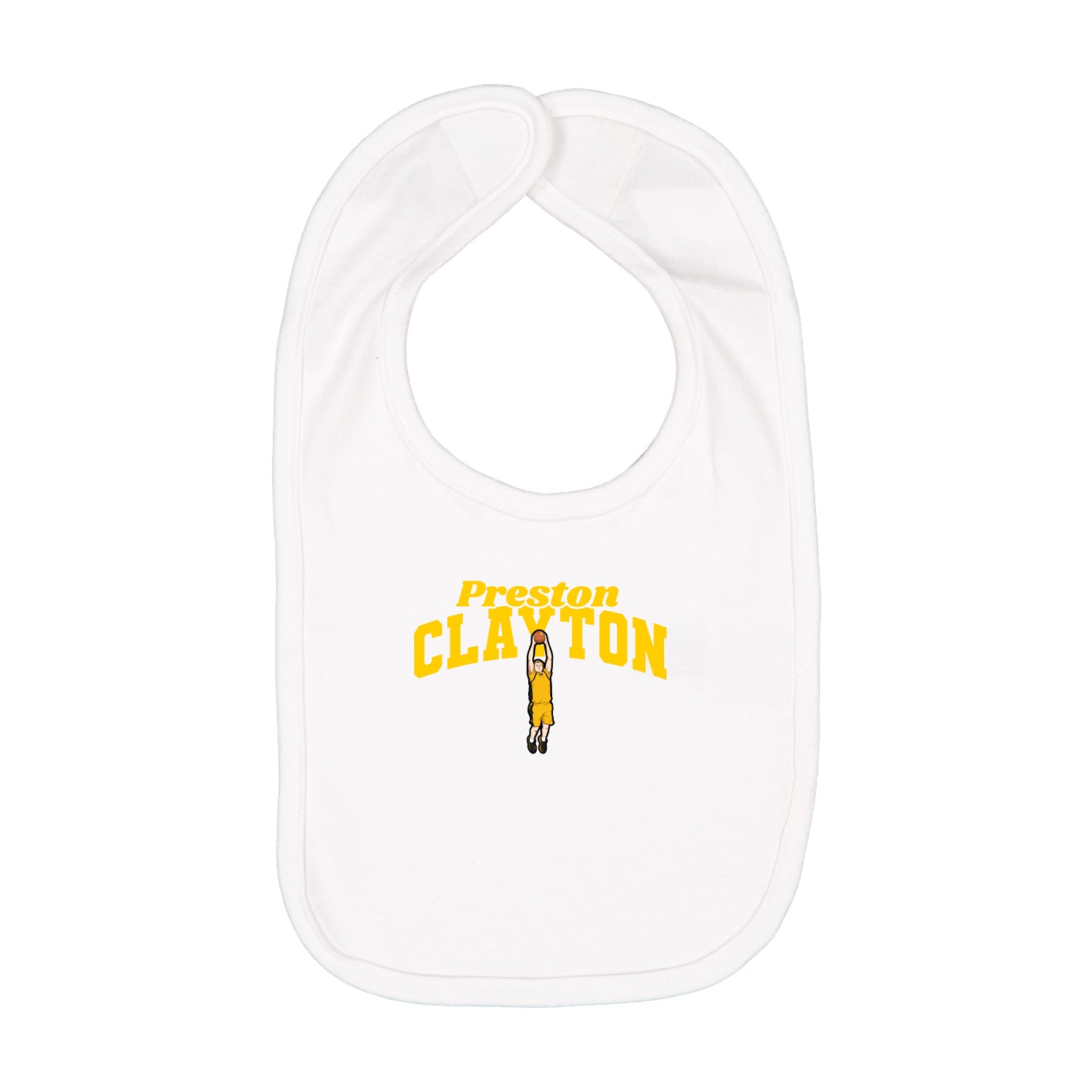 Infant Bib — Signature Arch in White
