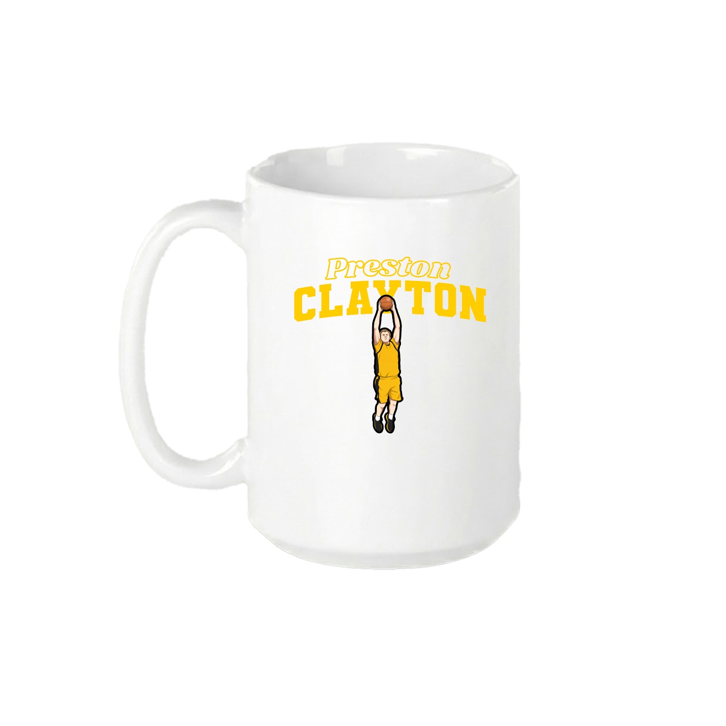 15oz Coffee Mug — Name Arch in White