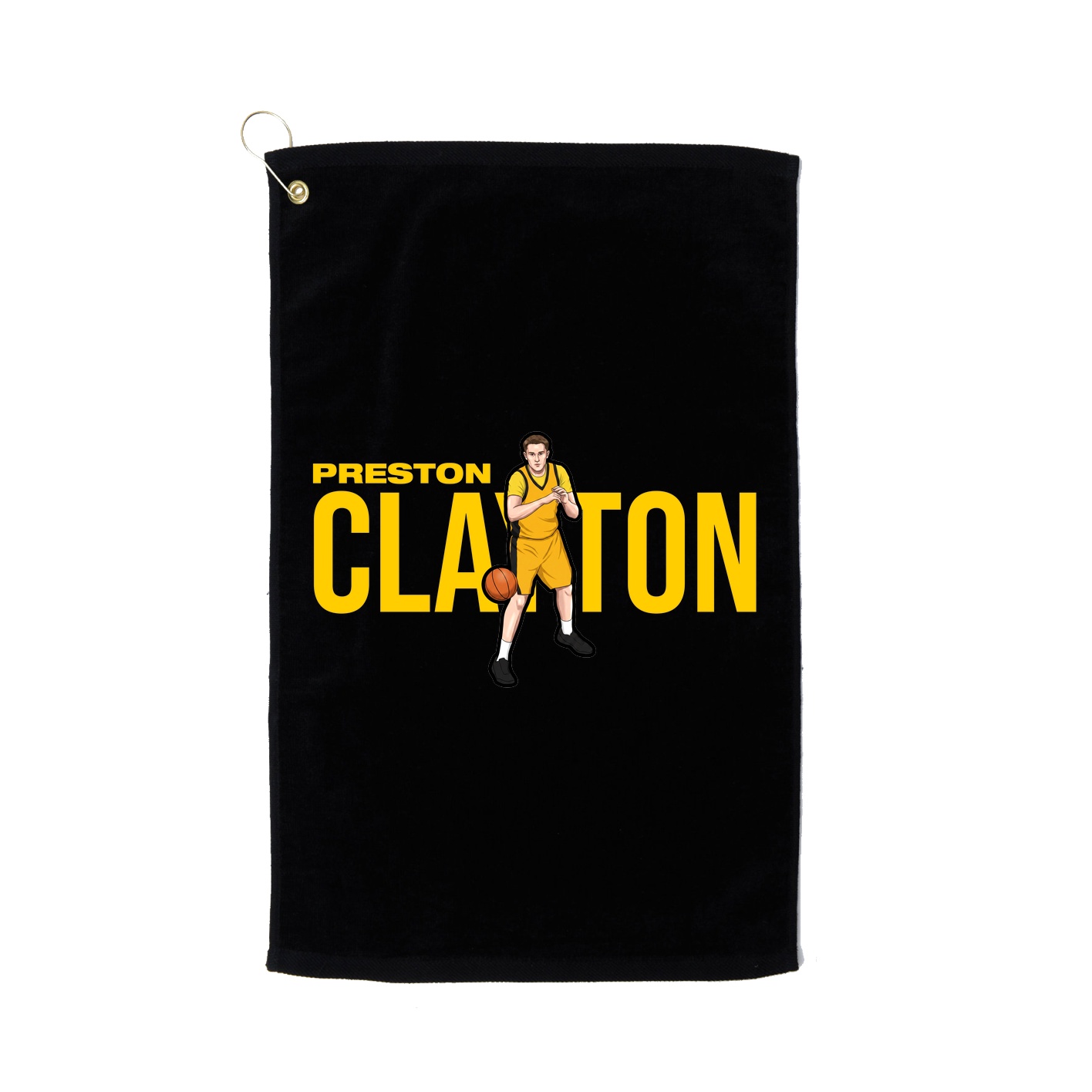 Golf Towel — Player Name in Black