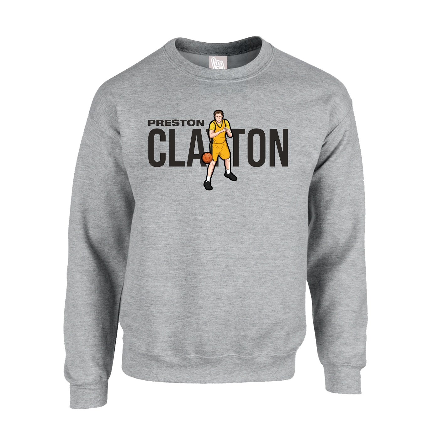 Fleece Crew — Player Name in Grey