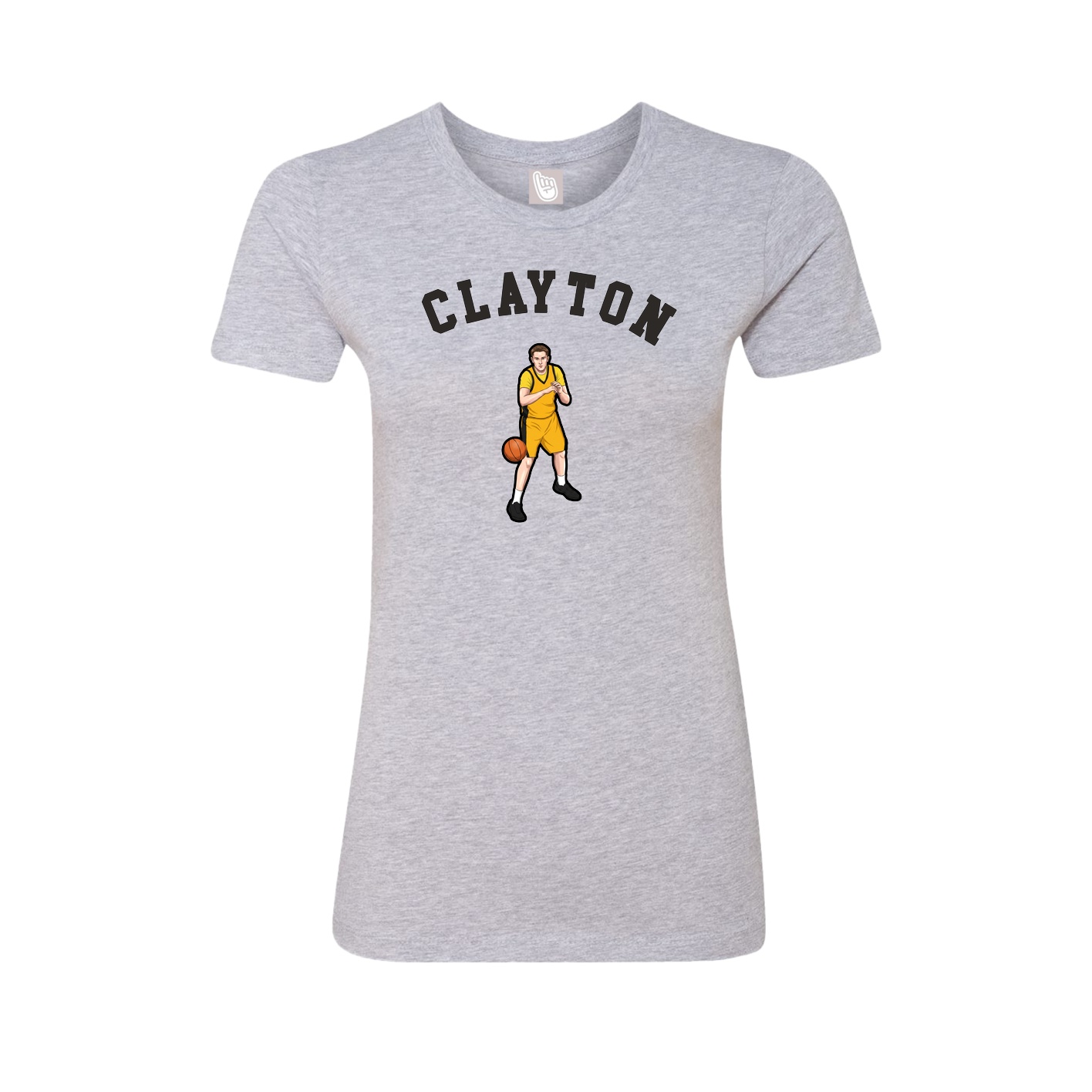 Fitted Women's Tee — Shirsey Arch in Grey