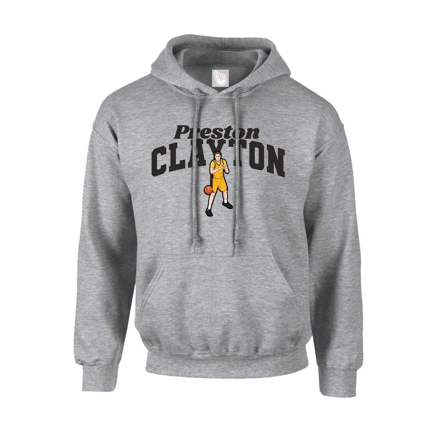 Youth Hoodie — Signature Arch in Grey