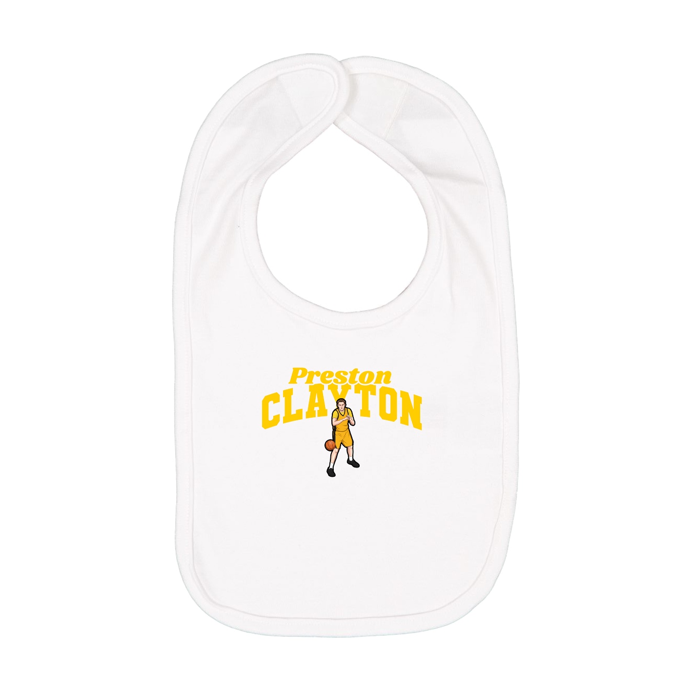 Infant Bib — Signature Arch in White