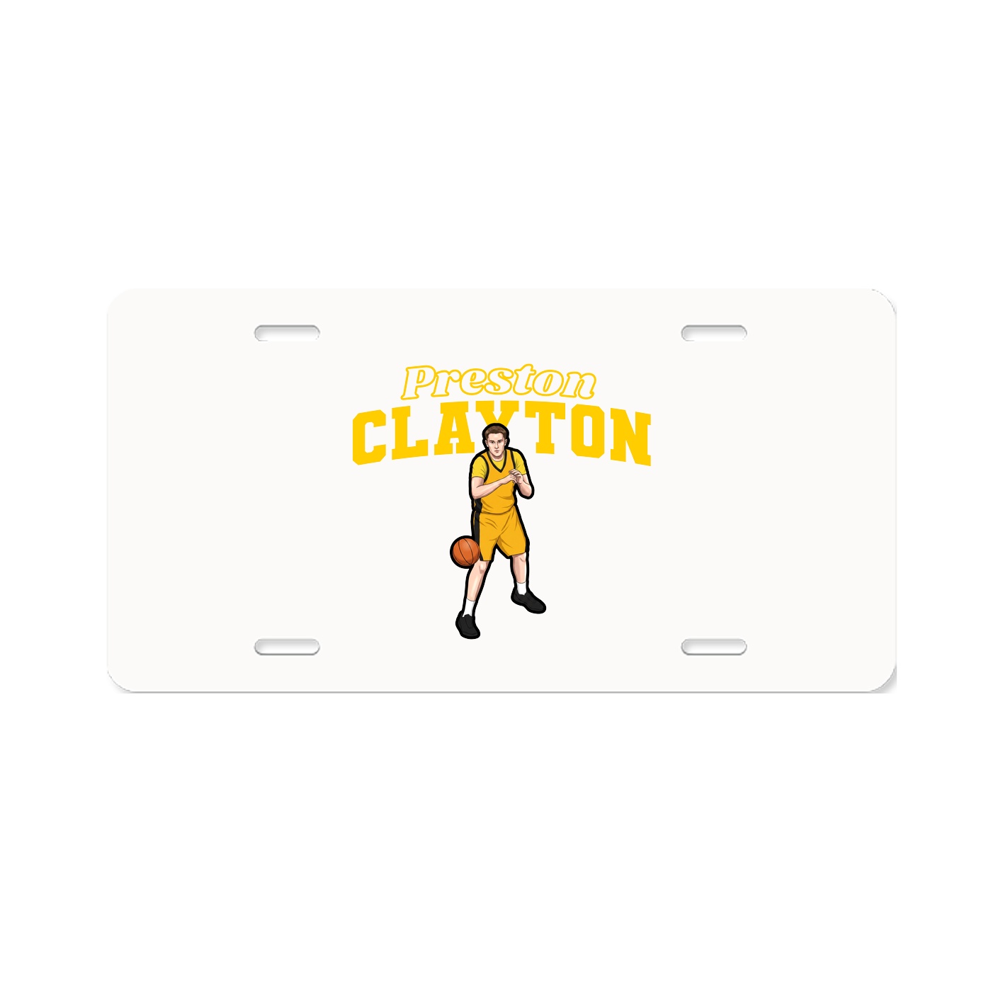 License Plate — Name Arch in Classic