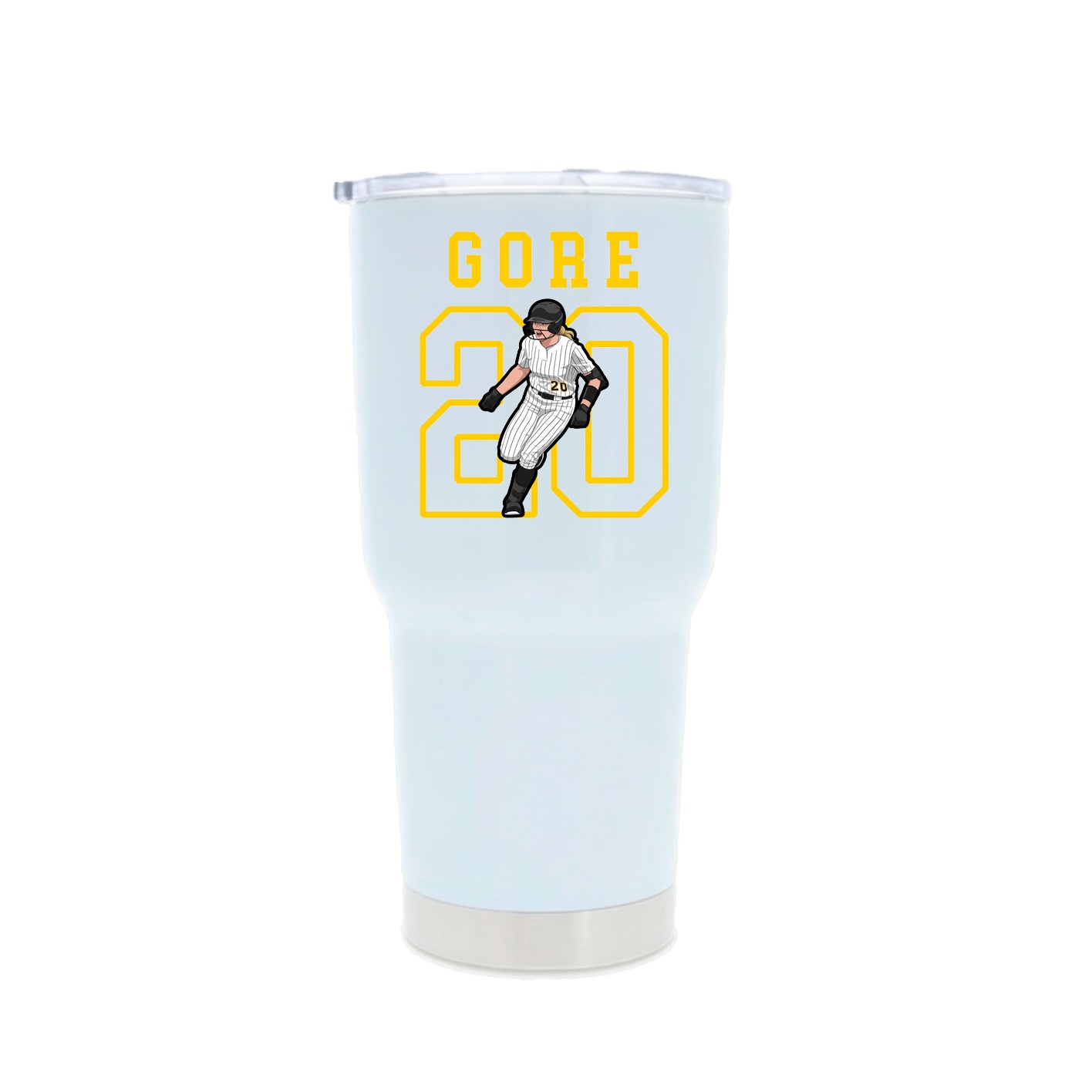 30oz Stainless Steel Tumbler — Shirsey in White