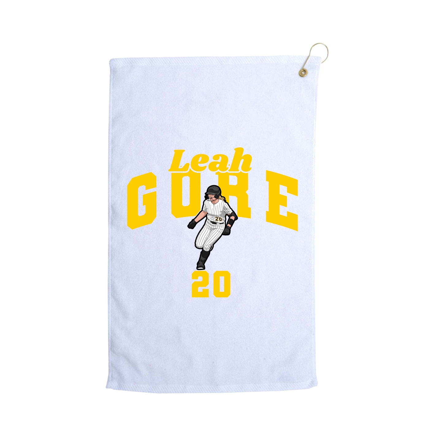 Golf Towel — Signature Arch in White