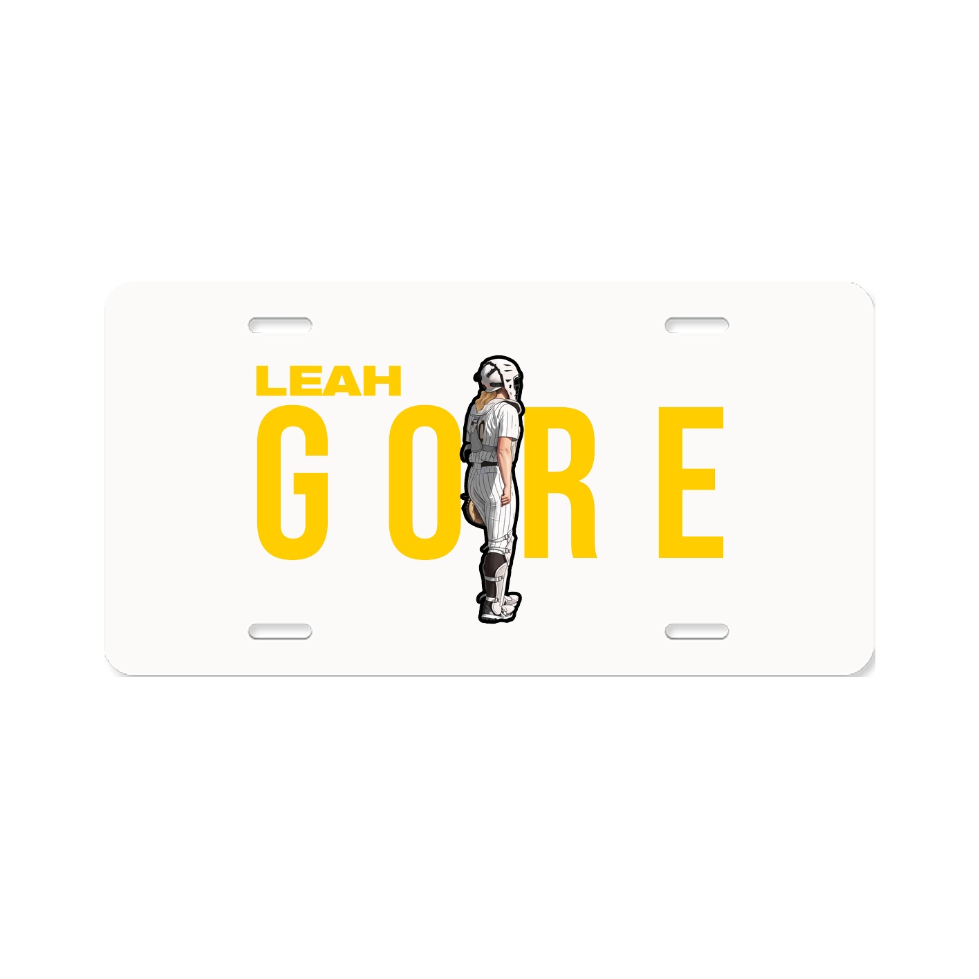License Plate — Player Name in Classic