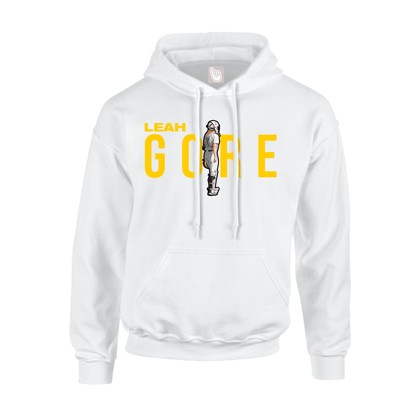 Youth Hoodie — Player Name in White
