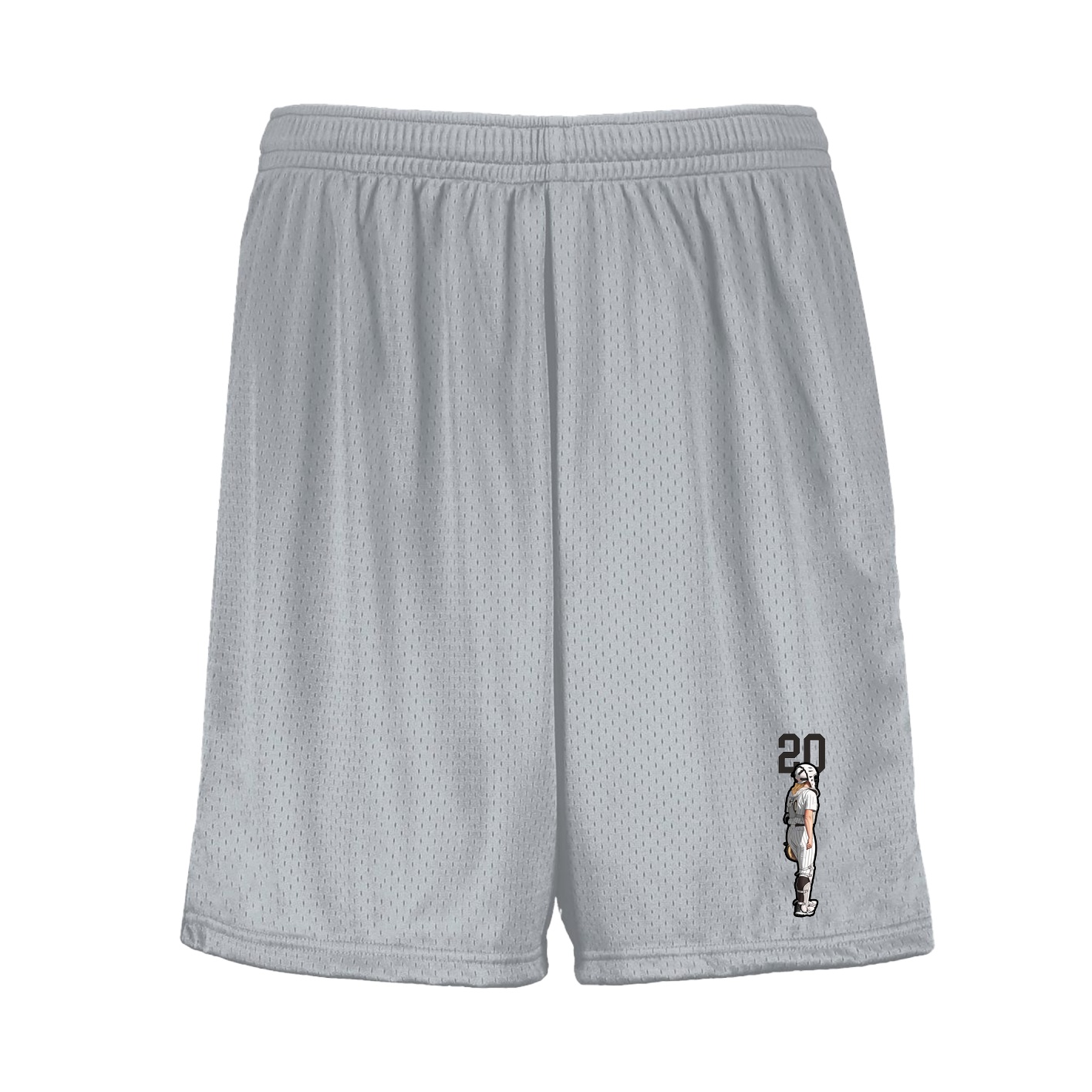 Shorts — Number Top in Silver