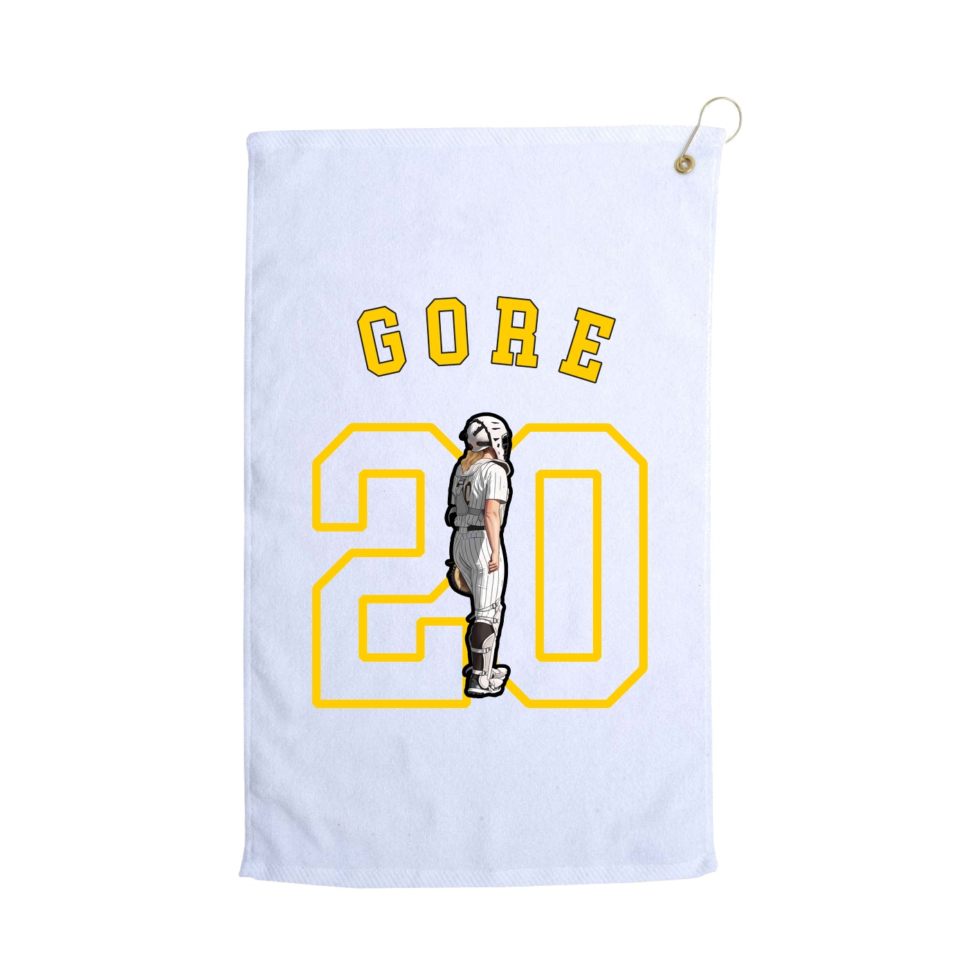 Golf Towel — Shirsey Arch in White