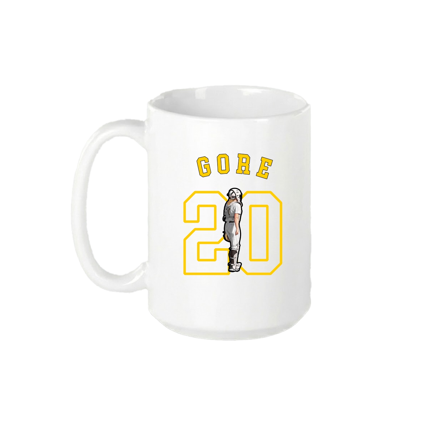 15oz Coffee Mug — Shirsey Arch in White
