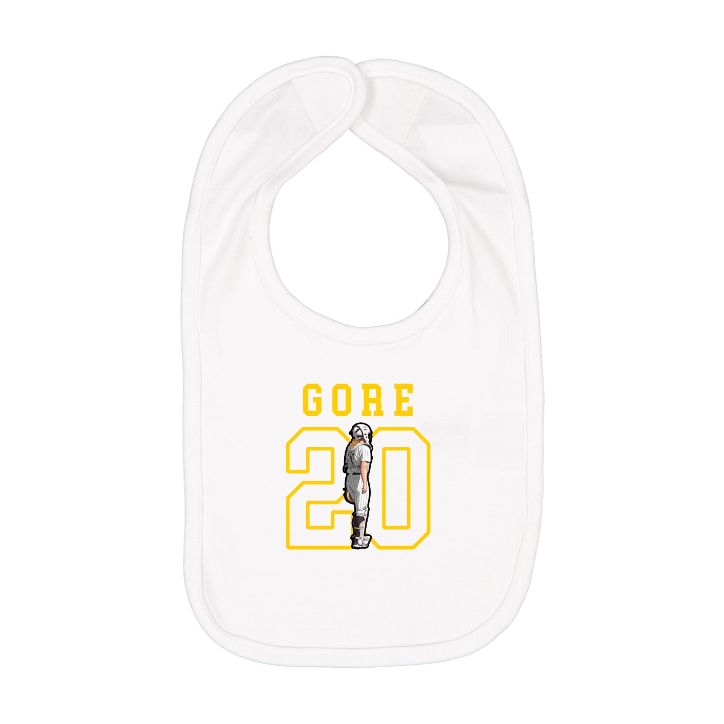 Infant Bib — Shirsey in White