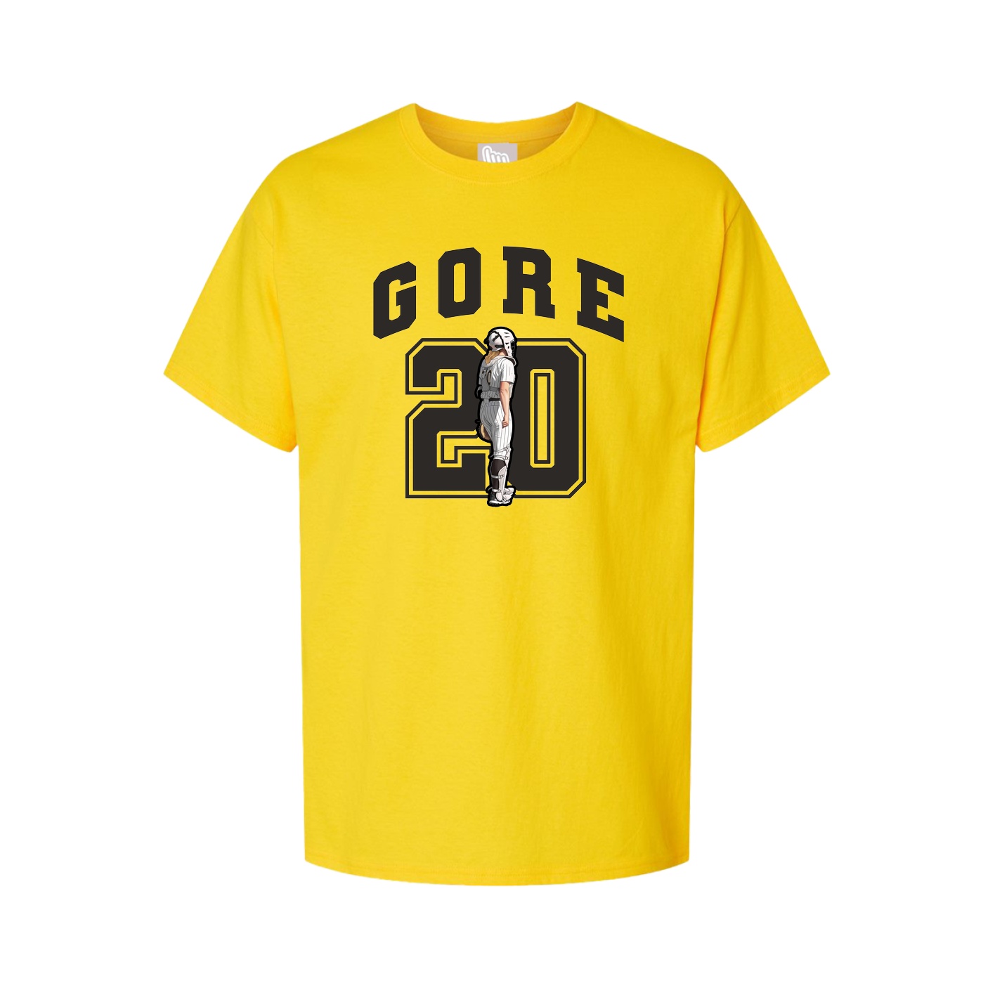 Youth Tee — Number in Gold