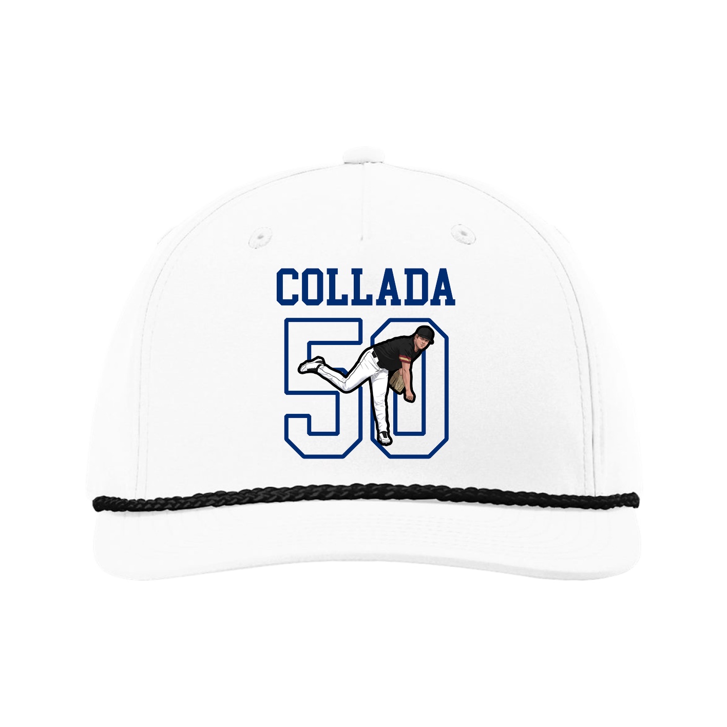Five-Panel Classic Rope Cap — Shirsey in White