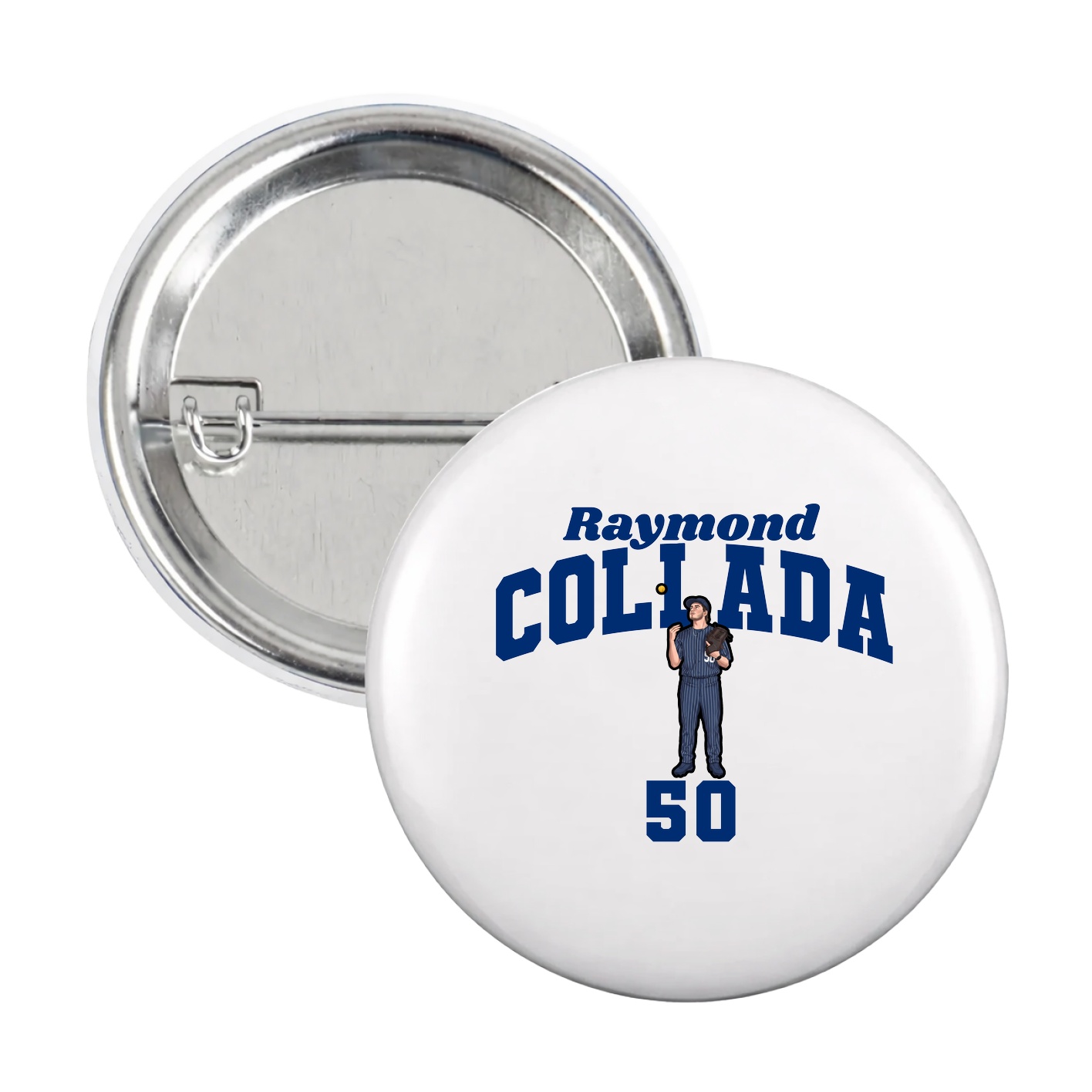 Game Day Button — Signature Arch in White