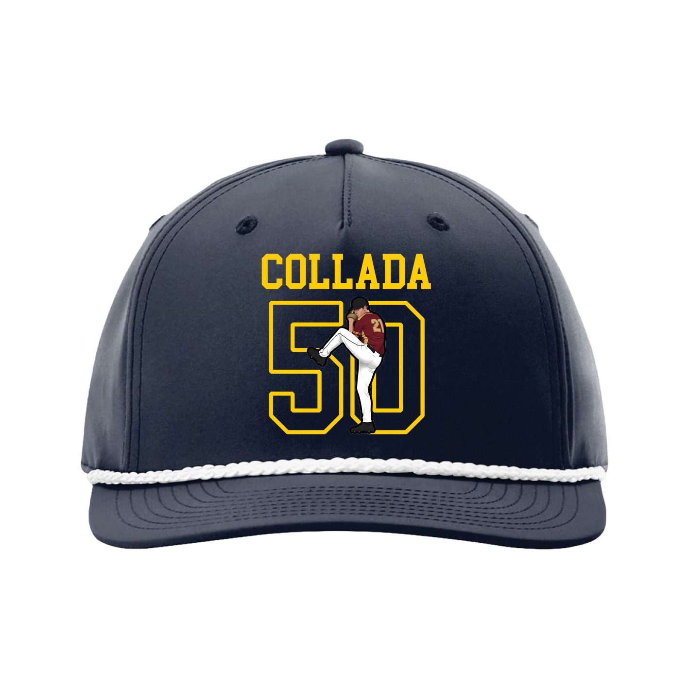 Five-Panel Classic Rope Cap — Shirsey in Navy