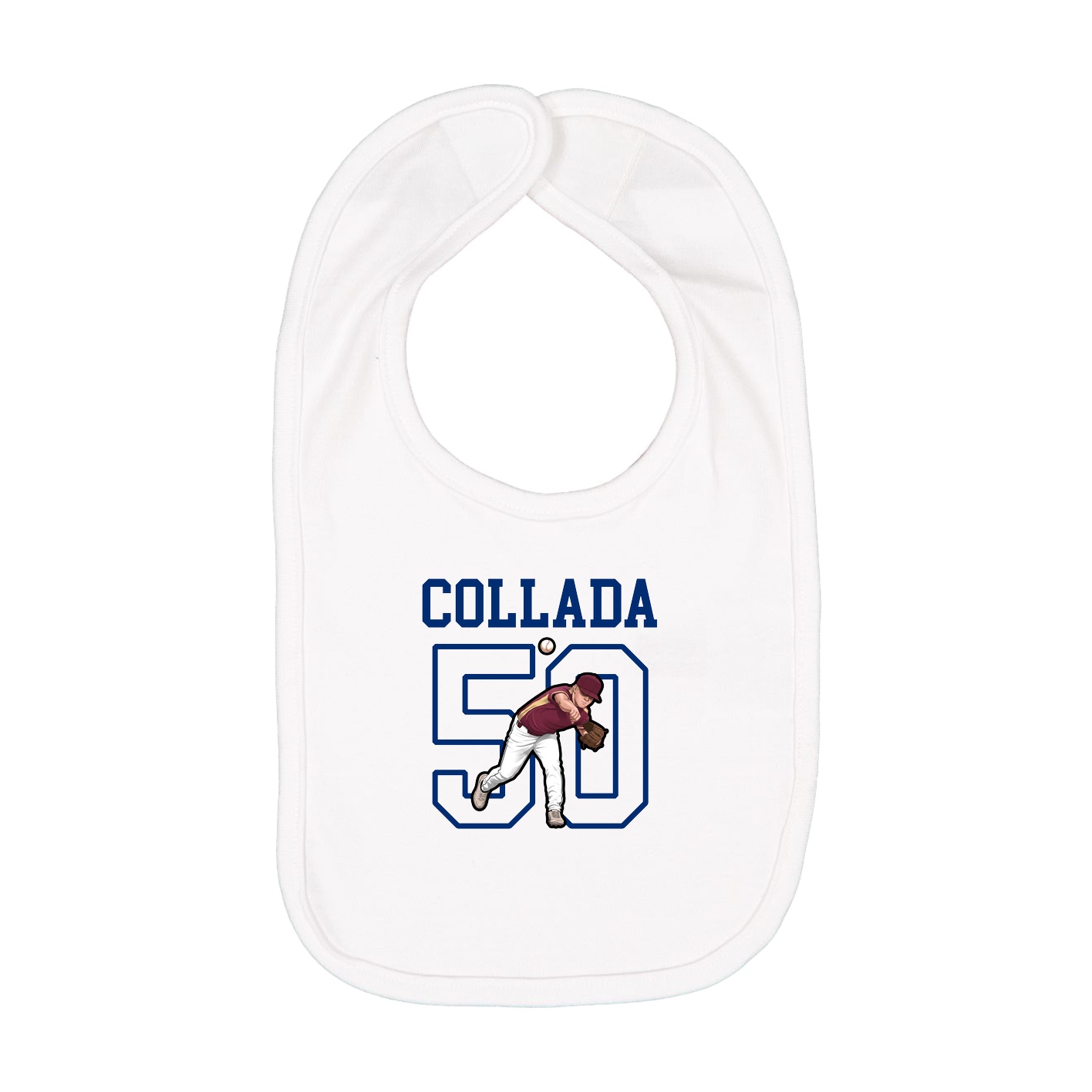 Infant Bib — Shirsey in White