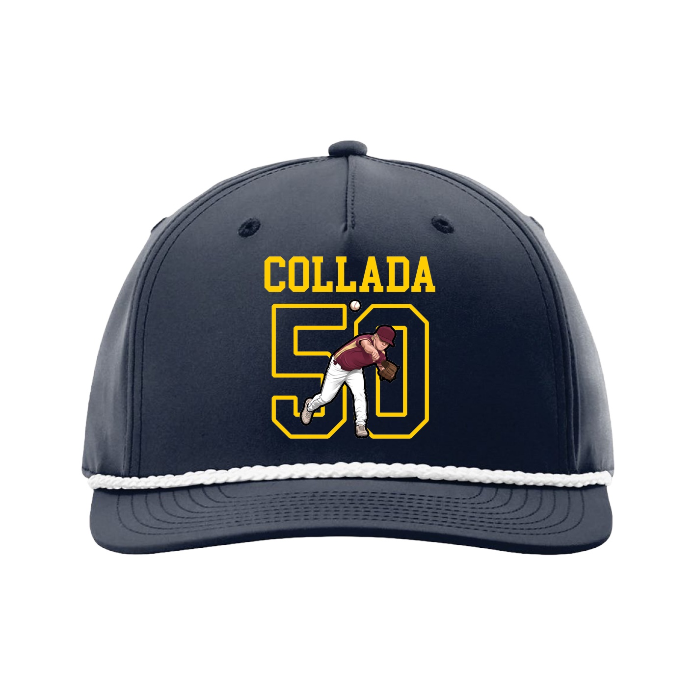 Five-Panel Classic Rope Cap — Shirsey in Navy
