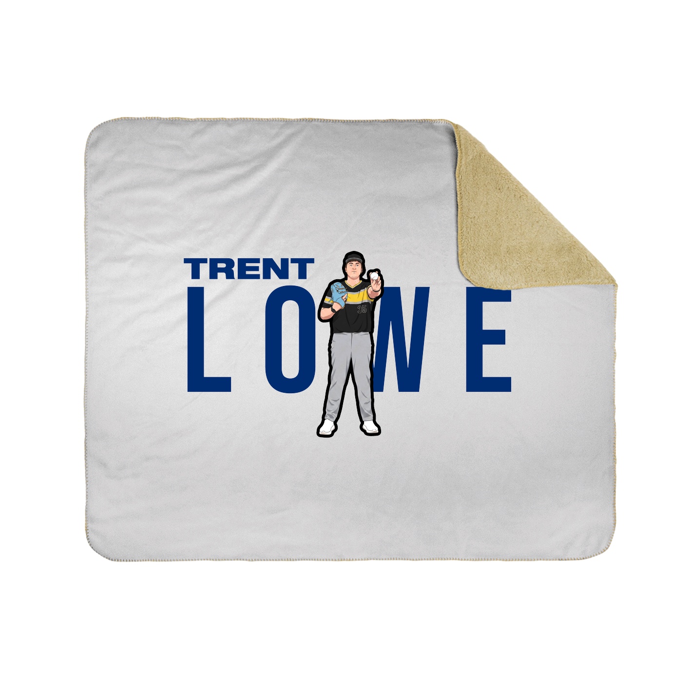 Throw Blanket — Player Name in White