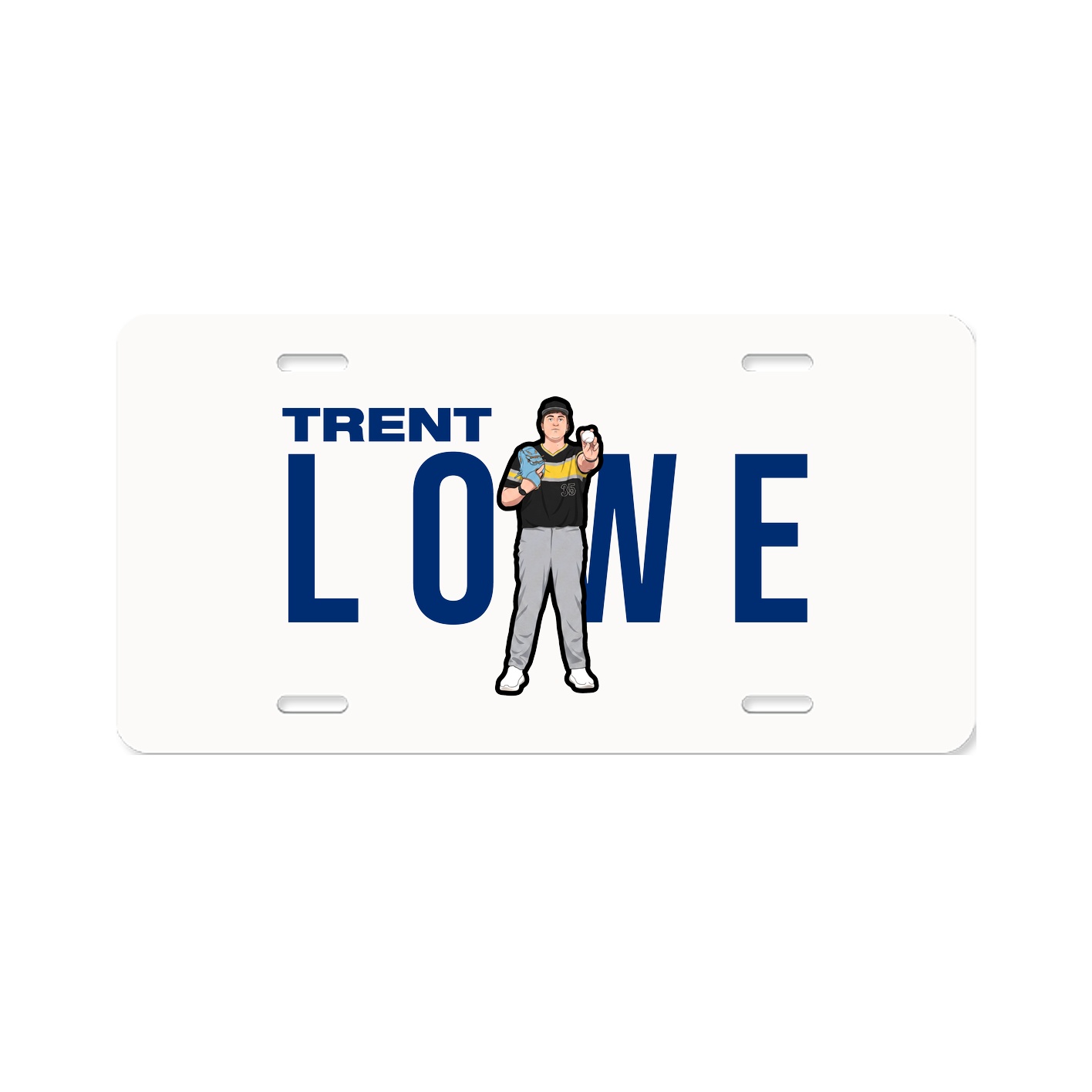 License Plate — Player Name in Classic