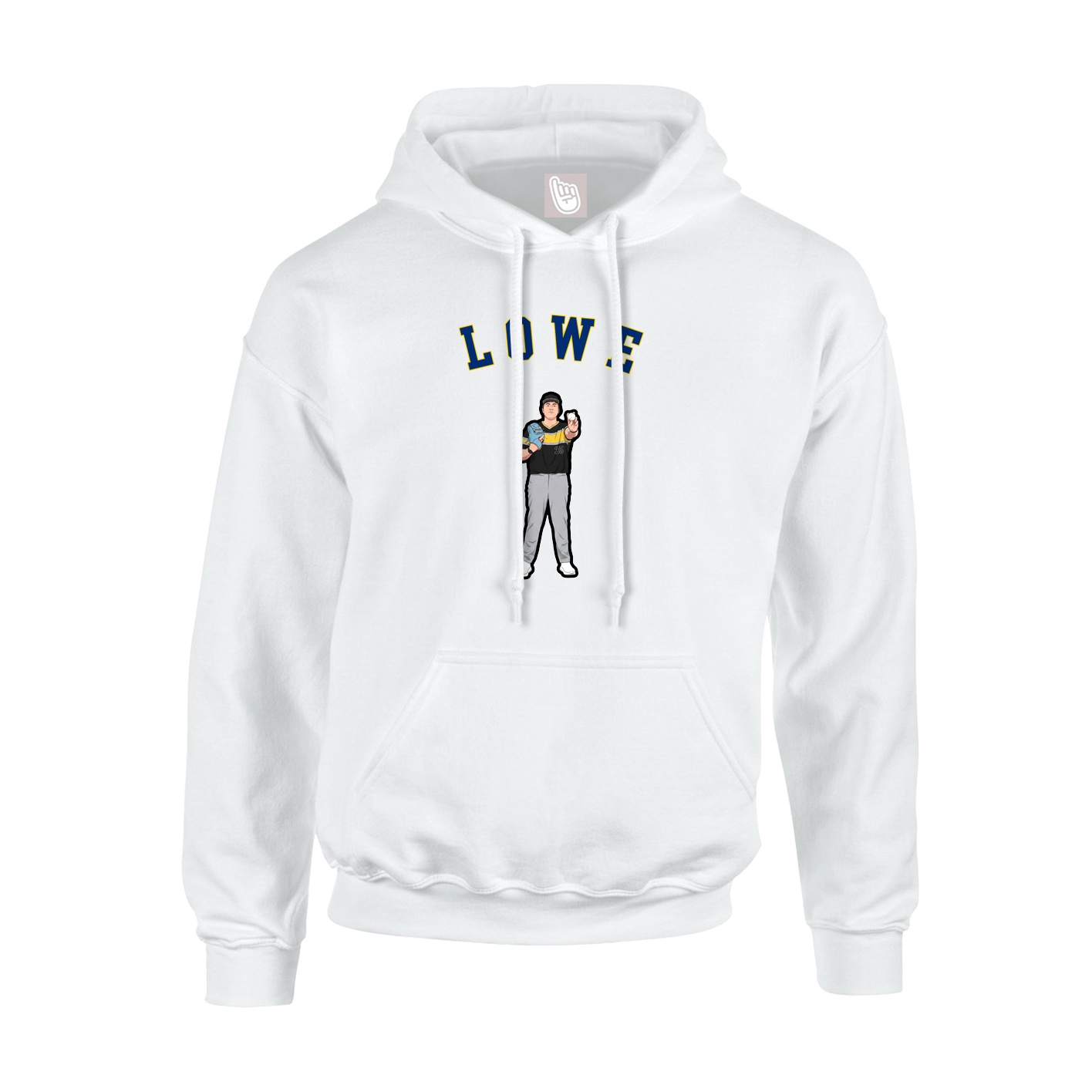 Youth Hoodie — Shirsey Arch in White