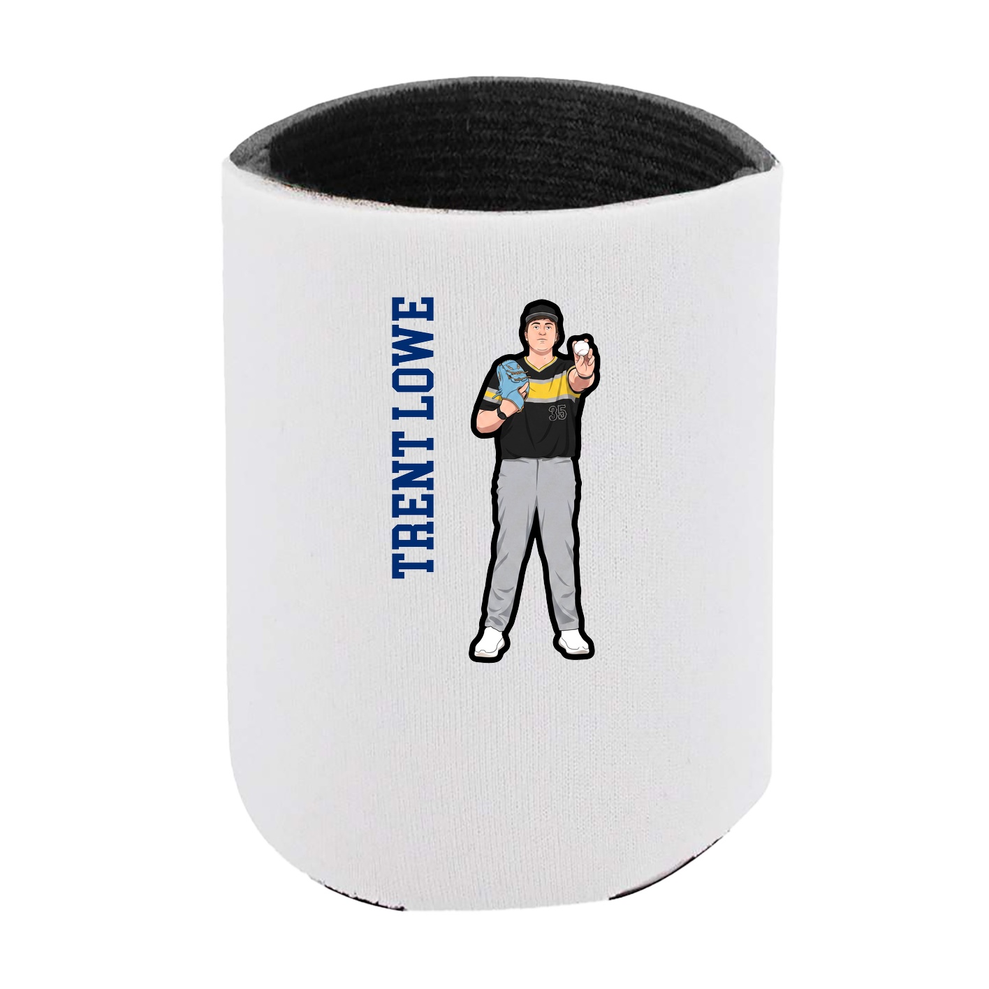 Can Holder — Name Vertical in White