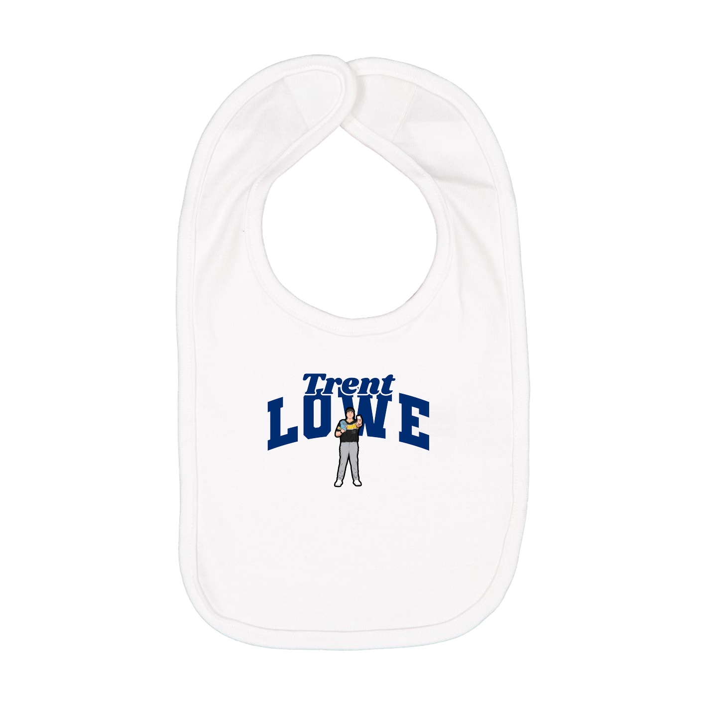 Infant Bib — Signature Arch in White