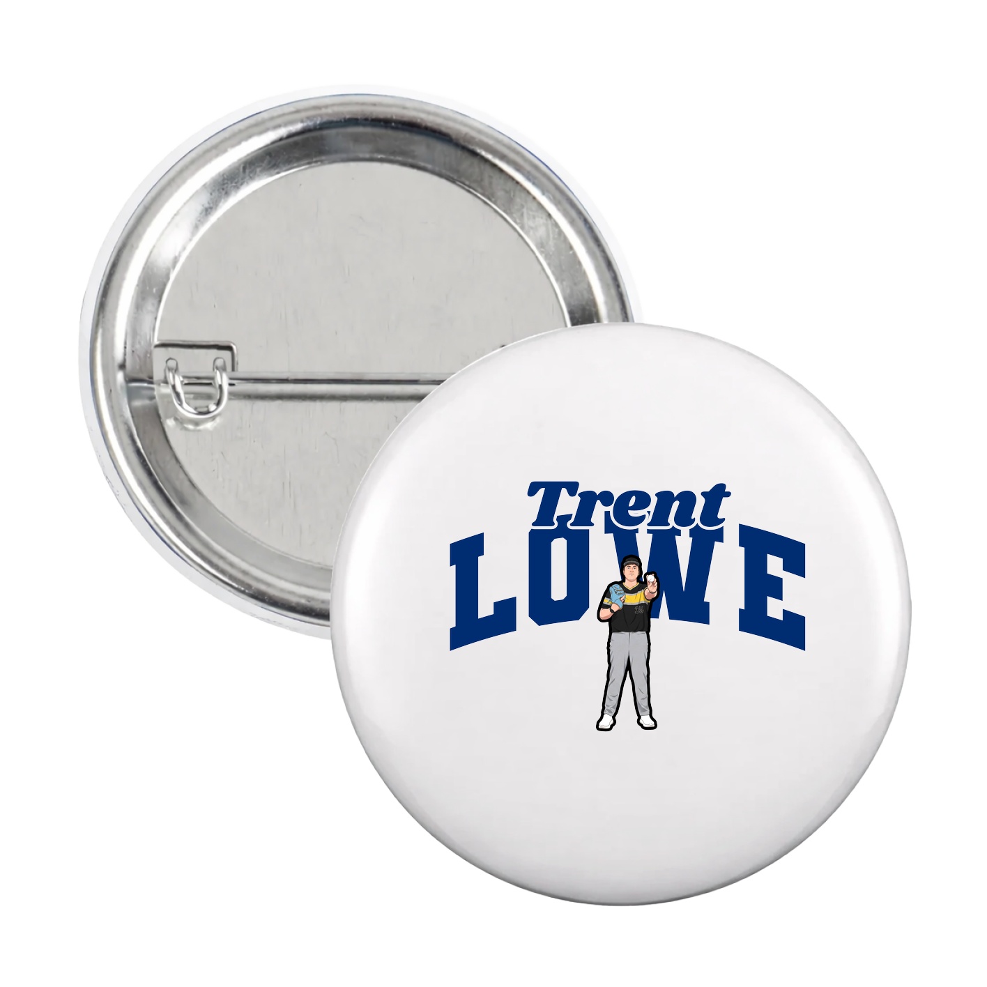 Game Day Button — Signature Arch in White