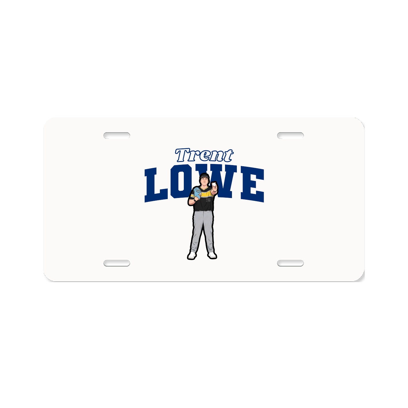 License Plate — Name Arch in Classic