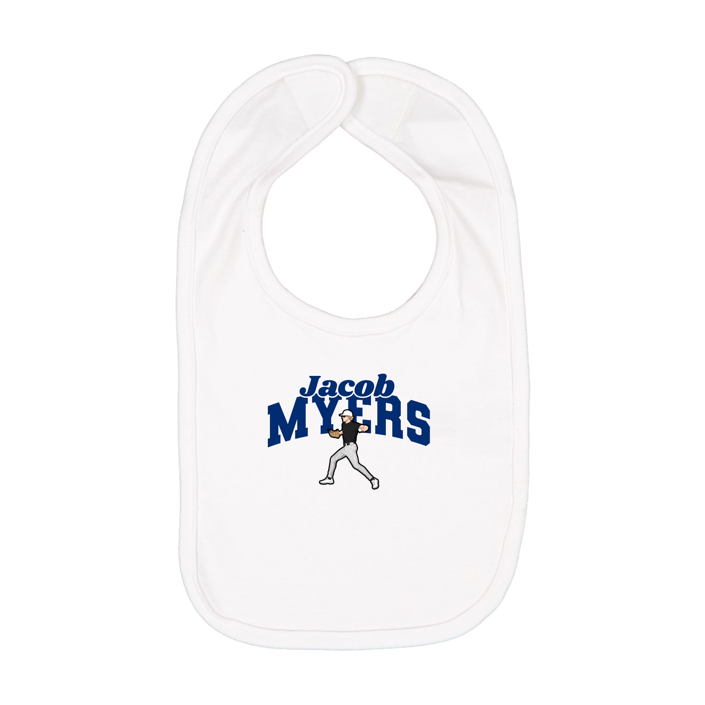 Infant Bib — Signature Arch in White