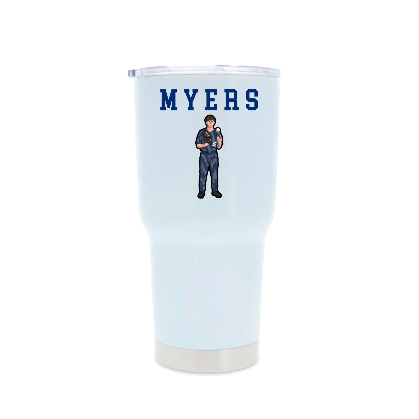 30oz Stainless Steel Tumbler — Shirsey in White
