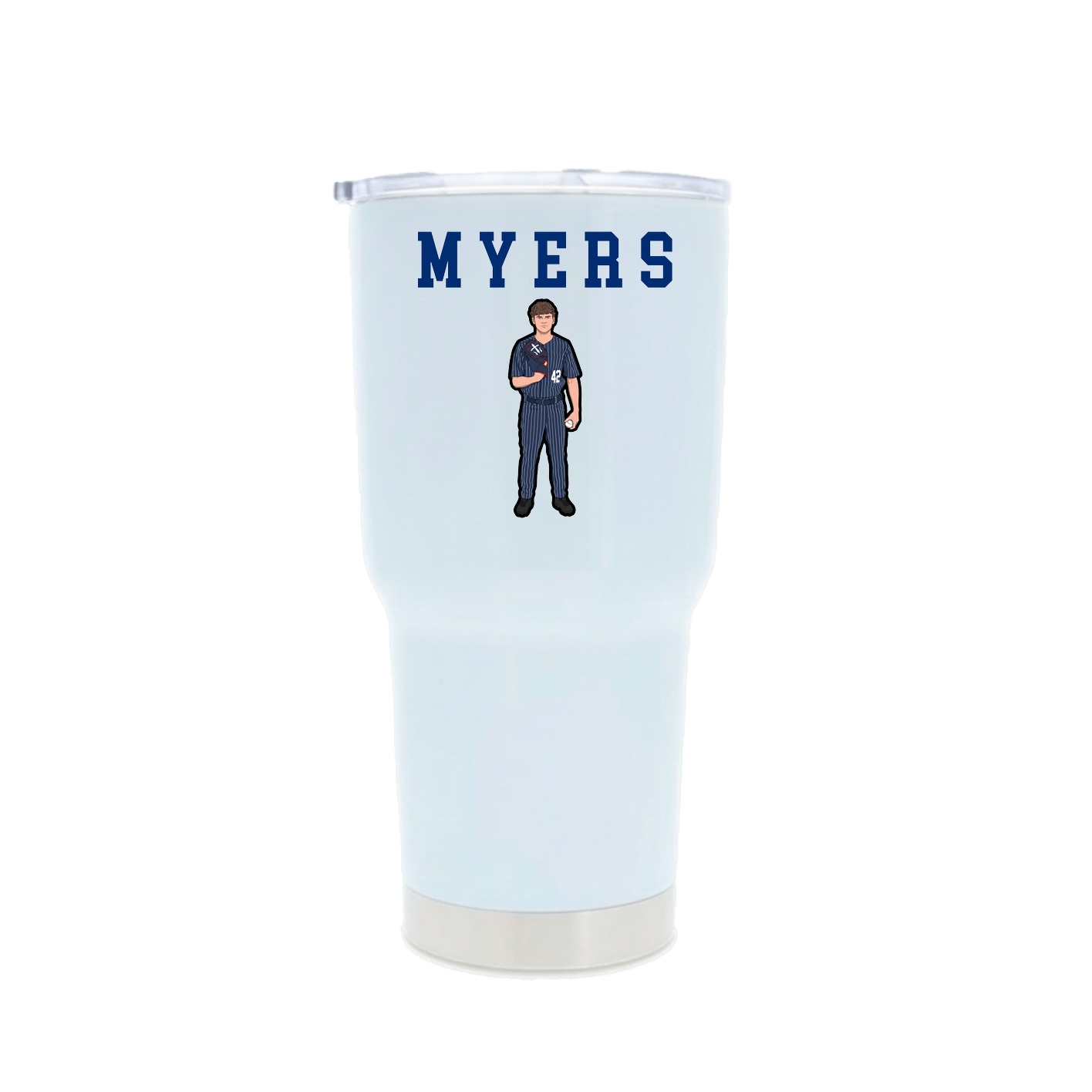 30oz Stainless Steel Tumbler — Shirsey in White