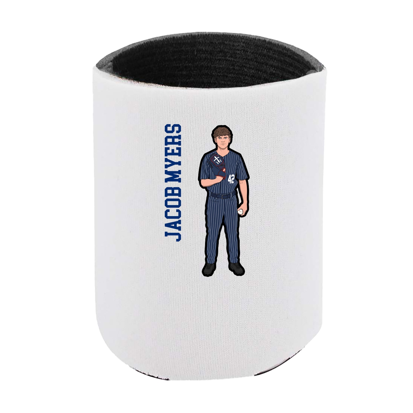 Can Holder — Name Vertical in White