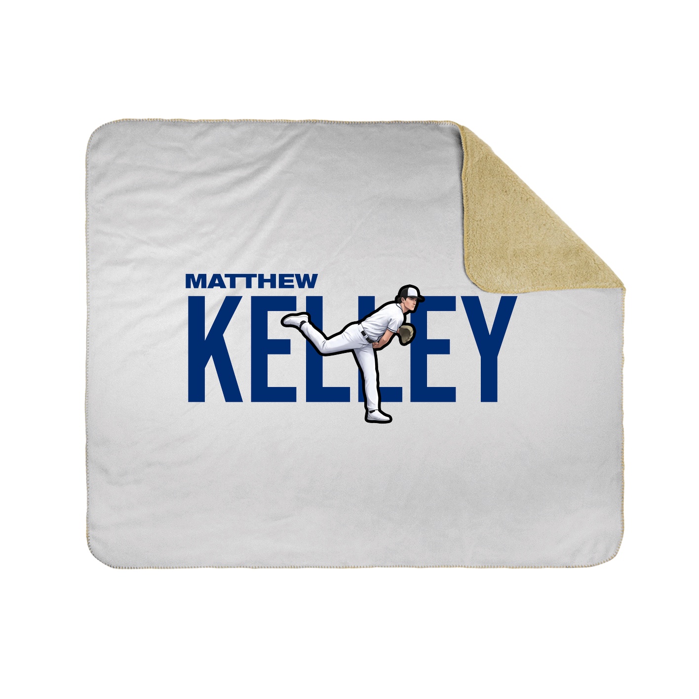 Throw Blanket — Player Name in White