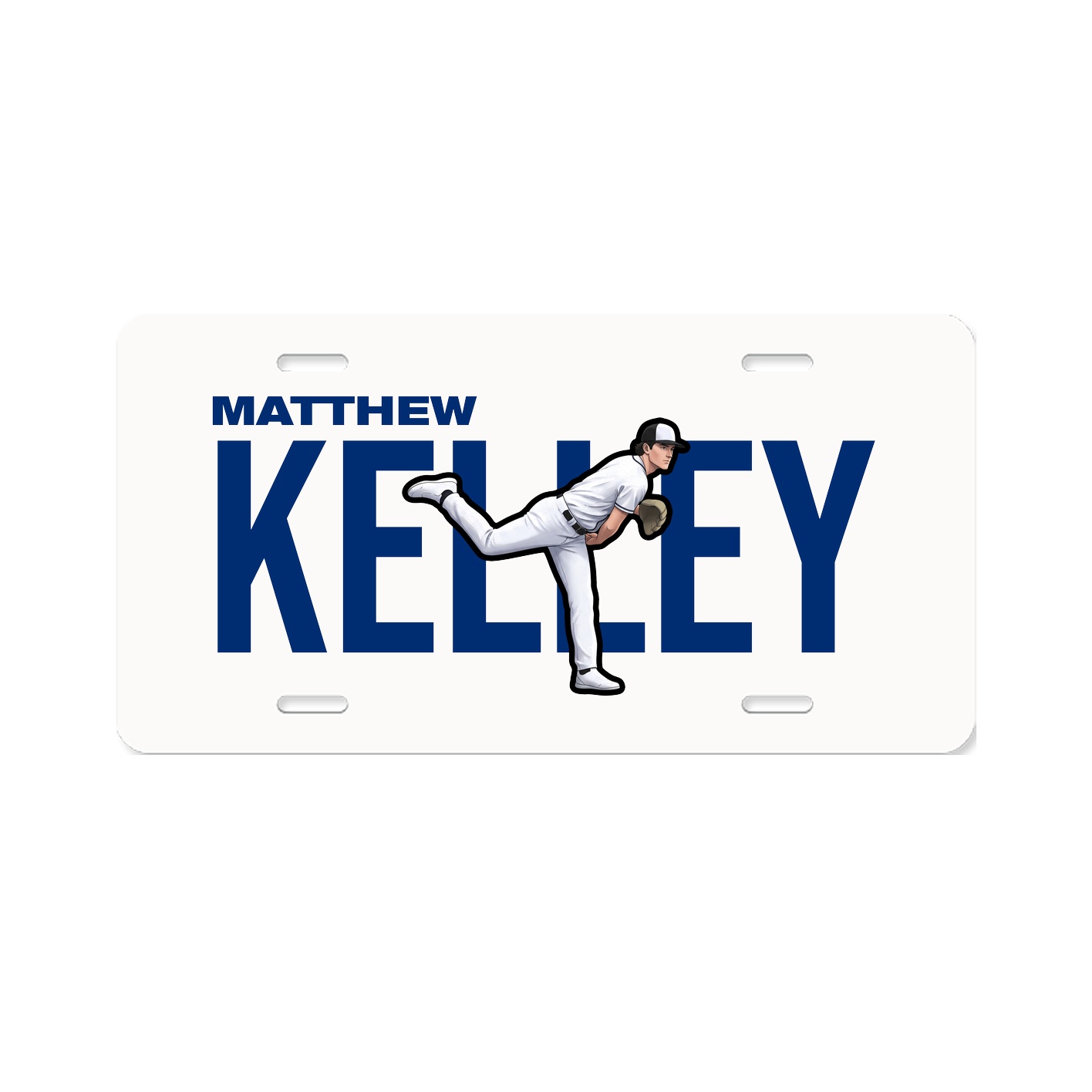License Plate — Player Name in Classic