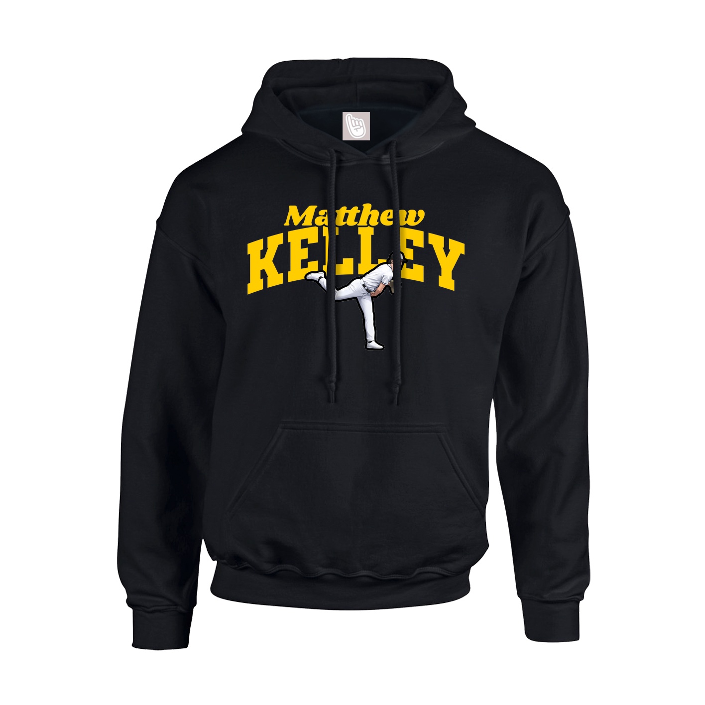 Youth Hoodie — Signature Arch in Black